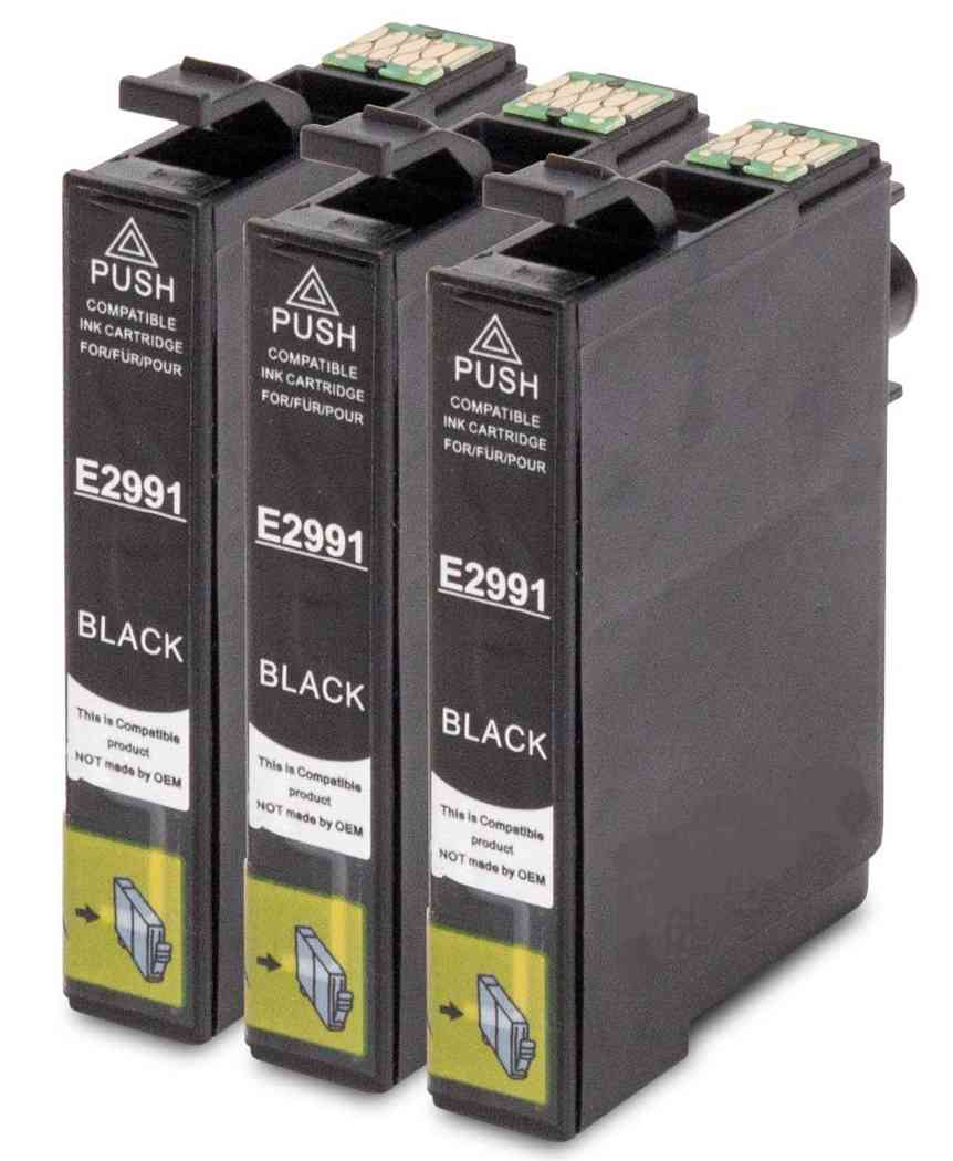 Mustekasetti korvaa Epson C13T29914010 musta 29XL 15ml x 3 kpl Mustekasetti.com