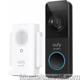 Anker eufy Video Doorbell Slim -video-ovikello, musta