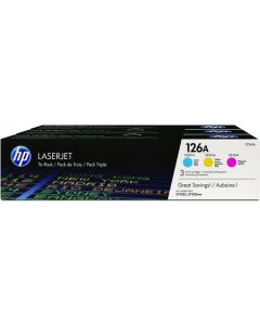 HP 126A 3-väri CMY (CE311-3) original laserkasetti CF341A 1000 sivua/ väri