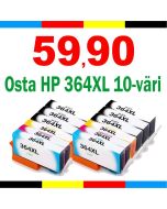 Mustekasetti.com korvaava HP J3M83AE HP 364XL 10-pack CMYKK x2 Takuu 3v